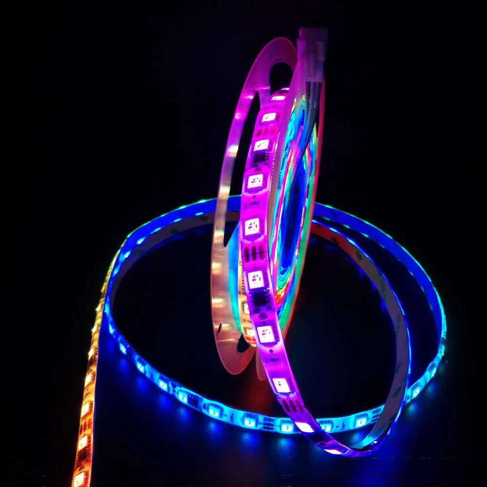 SM16703 WS2811 Addressable Rgb Led Strip 60 leds/M 12V digital 5050 programable 5M Smart Pixel Led Tape for led madrix project