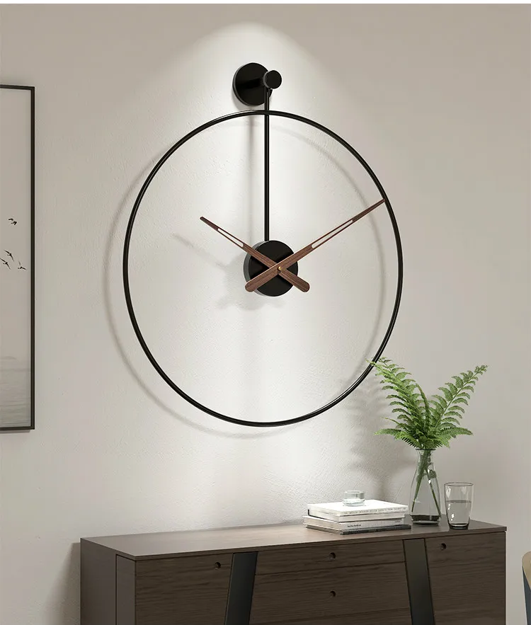 Home Living Room Decoration Luxury Large Wall Clock Iron Modern Design Bedroom Office Room Decorative Clocks Watch Gift 40cm gold clock