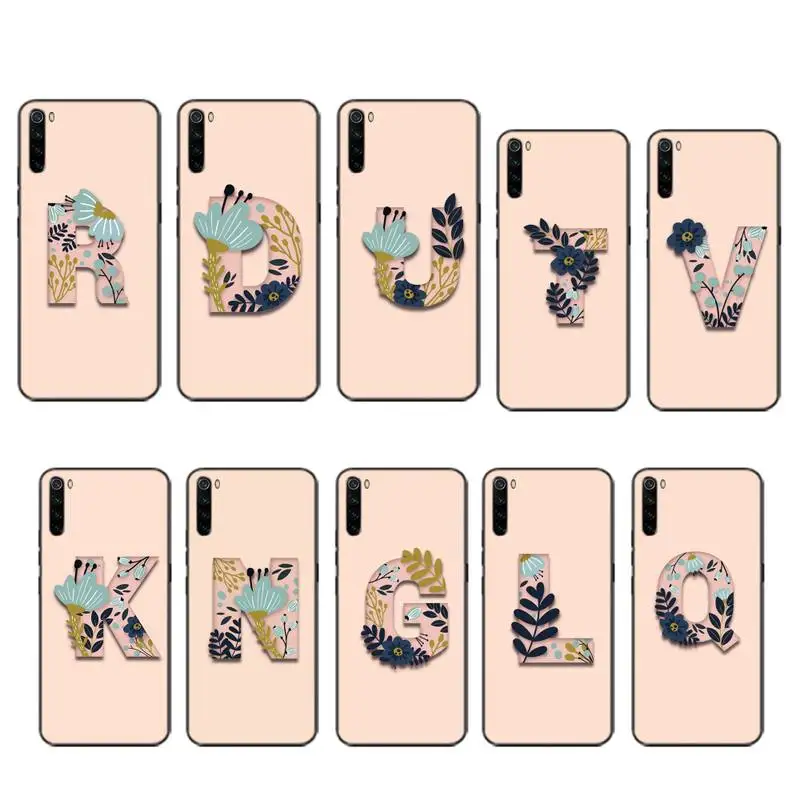 Lucky simple letters case coque fundas etui для xiaomi note max mi 3 7 8 9se Redmi 7a 8t 10 pro lite чехлы|Чехлы-накладки| |