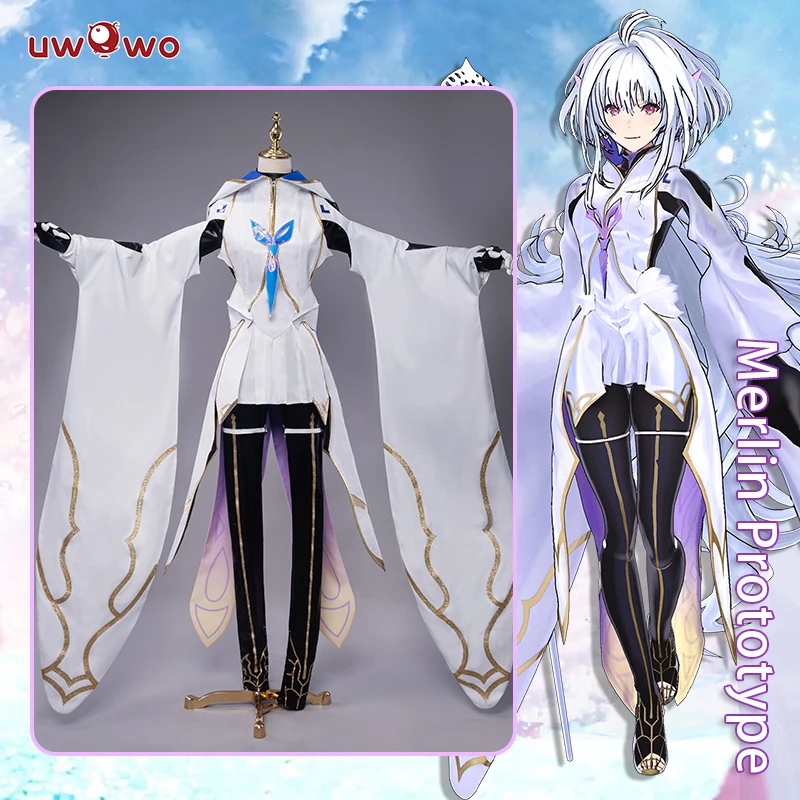 Предпродажа UWOWO аниме Fate Grand Order Merlin прототип Косплей Костюм FGO наряд костюм Cos| |