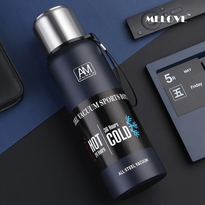 

Double-wall 304 Stainless Steel Thermos Water Bottle Vacuum Flasks Coffee Cup Portable Sport Vacuum Thermos 1000/1500ml