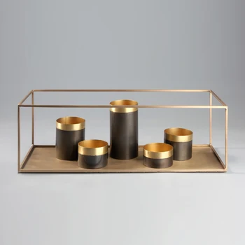 

Modern Candle Holders Nordic Pillar Simple Creative Wedding Table Centerpieces Metal Candle Holder Porta Velas Home Decor BE50CD