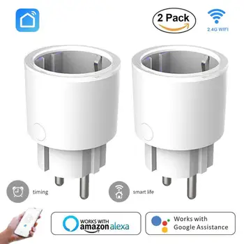 

Smart Home Smart WiFi Plug Adaptor Remote Wireless Voice Control Power Monitor Socket Outlet Timing Work With Alexa Google Home