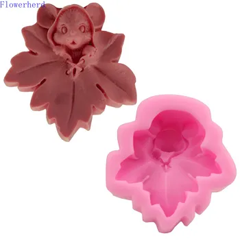 

Cute Mouse on Maple Leaf Fondant Cake Silicone Mould DIY Baking Tool Soap Mold Chocolate Mold Pastry Tools Cake Decorating Tools