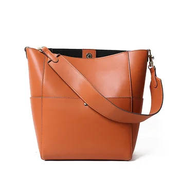 

New Tote Bag Female 2019 New Autumn and Winter Leather Bag Large Bag Single Shoulder Bucket Bag