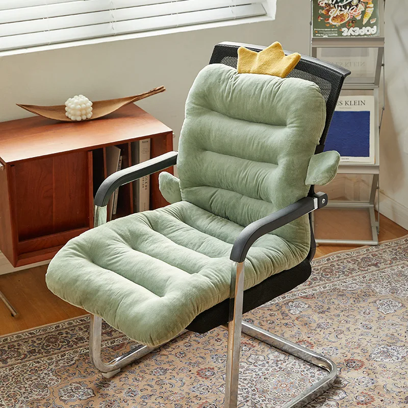 One Piece Chair Cushions Plush Seat Back Cushion Rocking Chairs Cushion