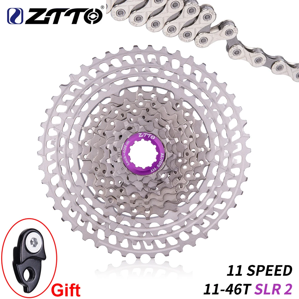 ZTTO 11 скоростей SLR велосипедная кассета 46T s 11v k7 Speed 46 UltraLight 358g CNC Freewheel MTB горный