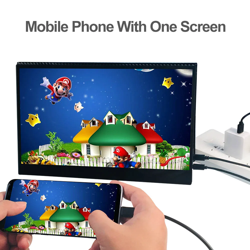 15.6 inch Type C 4K 3840x2160 Portable Gaming Monitor Compatible with