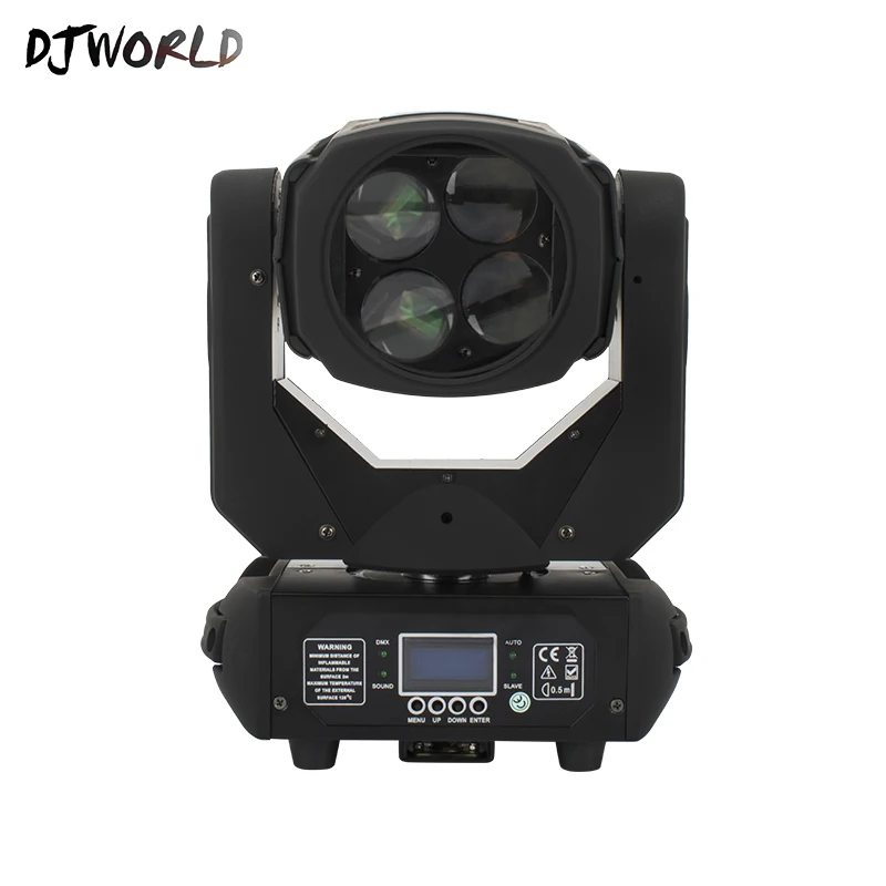 Djworld 150W светодиодный 4x25 Вт супер луч движущийся головной светильник 14/16CH для DJ
