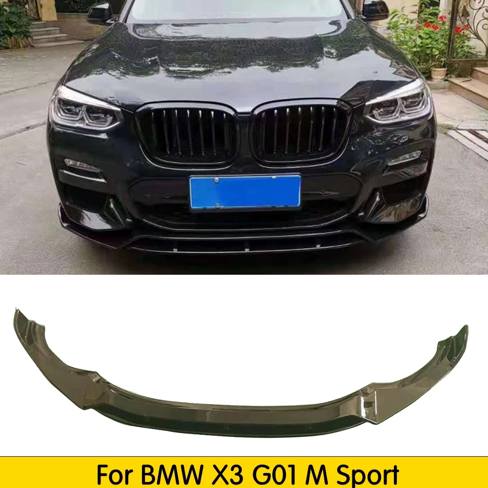 Передний бампер X3 X4 из углеродного волокна спойлер для BMW G01 G02 диффузор переднего