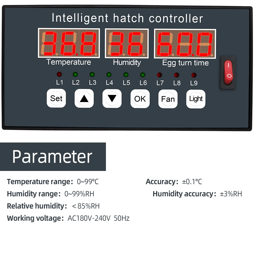 XM-16 Incubator Controller Temperature Humidity Control System