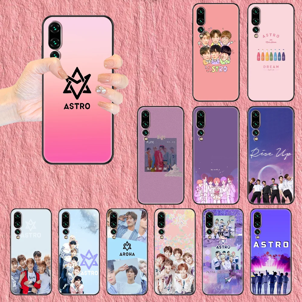 Чехол Kpop Astro для телефона Huawei P Mate P10 P20 P30 P40 10 20 Smart Z Pro Lite 2019 Черный силиконовый