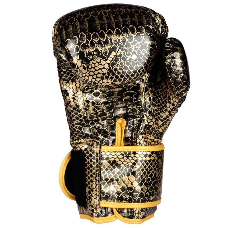 Python patten кик Боксерские перчатки для мужчин женщин PU Муай Тай Guantes De Boxeo Free Fight MMA Sanda