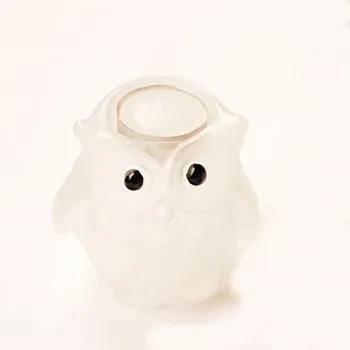 

Creative Candle Holders European Owl Glass Candlestick Candle Lantern Lamp Weeding Decoration Weddings Home Decor 50X178