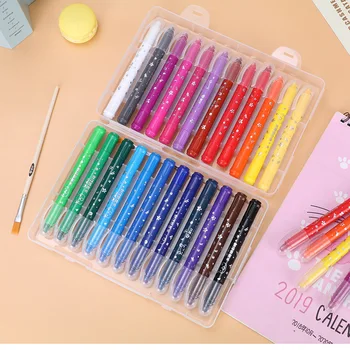 

Oil pastel sticks /children 12/18/24/36/48 color washable crayon oil pastel sticks / art supplies / painting supplies