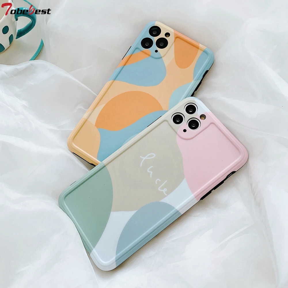 Tobebest Splice Precision hole мягкий IMD чехол для телефона iPhone 11 pro max XR XS Max 7 8 Plus X XSMAX PLUS задняя