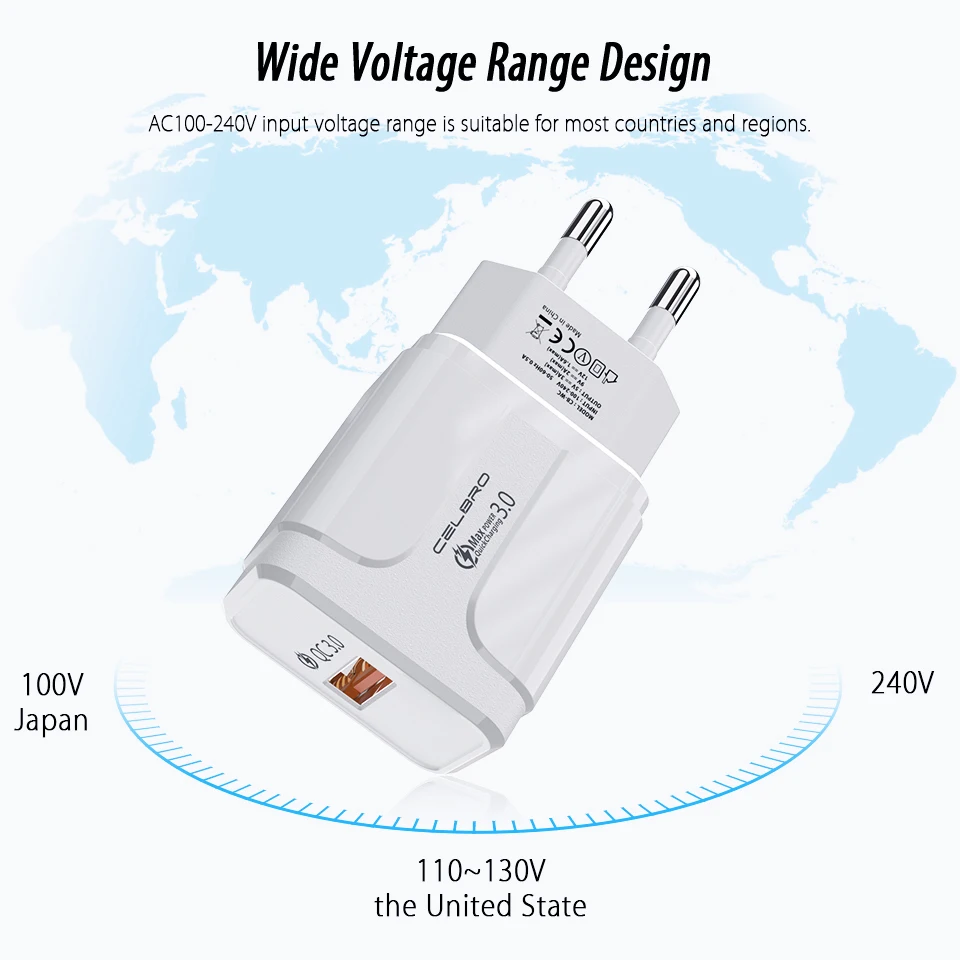 Быстрая зарядка 3,0 USB зарядное устройство адаптер настенное зарядное устройство для Xiaomi Mi 9 SE 9T huawei FCP Honor Phone EU зарядное устройство Usb разъем Quickcharge