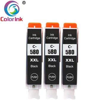 

3PK Black PGI580XXL CLI581XXL 580 580XL ink cartridge for Canon Pixma TS8150 TS8151 TS8152 TS9150 TS9155 Printer 580XXL 581XXL