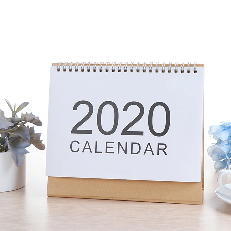 2020 Настольный настенный календарь 2019 Ежемесячный план ежедневный планировщик
