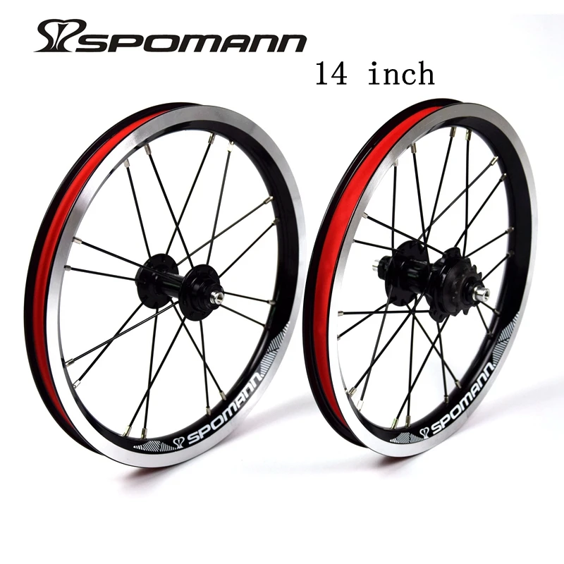 Spomann Lega Wheelset Della Bicicletta 14 Pollici Singola Velocità di 9T  BMX Ruote Bici Pieghevole 4 Cuscinetti Ruota V Freno Ultra Luce Parti Della  Bici|bicycle wheelset|bmx wheelwheel bmx - AliExpress