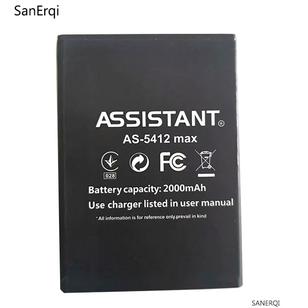 

10pcs Battery For ASSISTANT AS-5412 max Battery 2000mAh