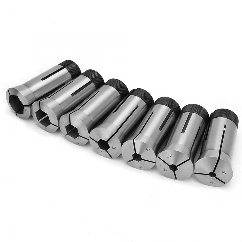 7Pc 5C шестигранный цанговый набор, размер 1/4, 5/16, 3/8, 1/2, 5/8, 3/4, 7/8