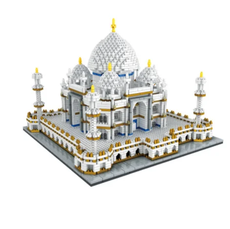 Balody архитектура Алмазная вышивка здания маленькие блоки игрушка съезда здание Эйфелева башня белый дом большой бен Лувр без коробки - Цвет: Big Taj Mahal Palace
