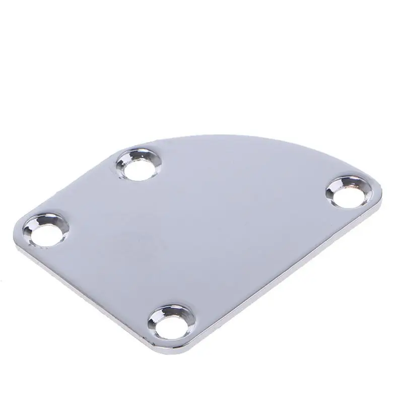 

1Set Guitar Neck Joint Plate Bevel Edge Sloping sides 4Screw For Electric FD GB Chrome
