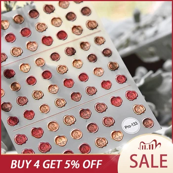 

New 5D Nail Sticker Stamp Ultra Thin Red Brown Japanese Nail Art Decoration High Quaility