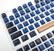 129 keycaps perfil de cereja samurai japonês keycaps para teclado mecânico interruptor de cereja