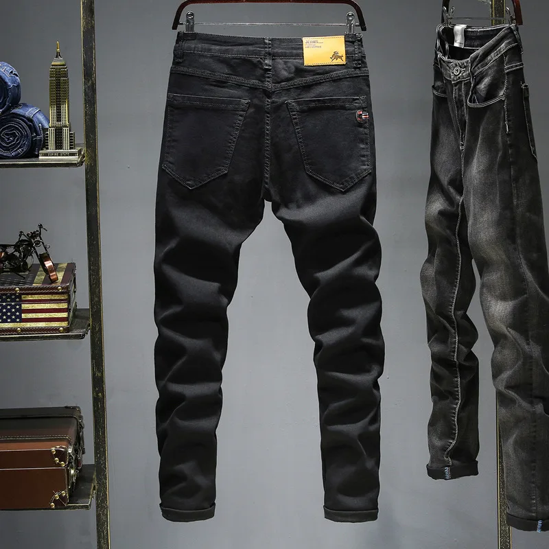 Men's Straight Cut Jeans Pants Light 