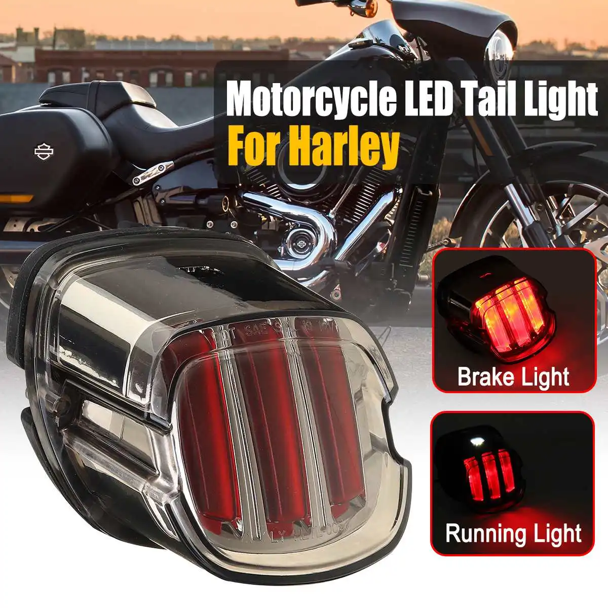 Мотоцикл велосипед задний стоп красный светильник для Harley-Touring-Sportster-XL883 велосипед хвост светильник задний DRL лампа торможения светильник Cafe Race