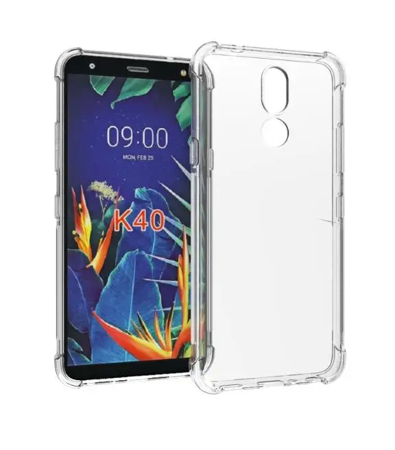 Для LG Q60 K50 K40 K12 Max K12 Plus K12 Prime прозрачный чехол+ закаленное стекло Мягкий ТПУ гелевый силиконовый прозрачный чехол для телефона