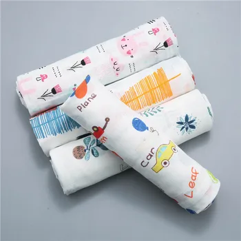 

120x110cm Swaddle Baby Muslin Blanket Baby Swaddling Blankets Baby