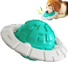 

Dog Toy Frisbee Ball Vocal Interactive Frisbee Molar Ball Pet Multifunctional Dental Cleaning Stick Chewing Frisbee Ball For Dog