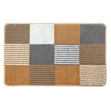 Коврик для двери в помещении геометрический цветной плед Толстый ворсистый пол ковер для ванной