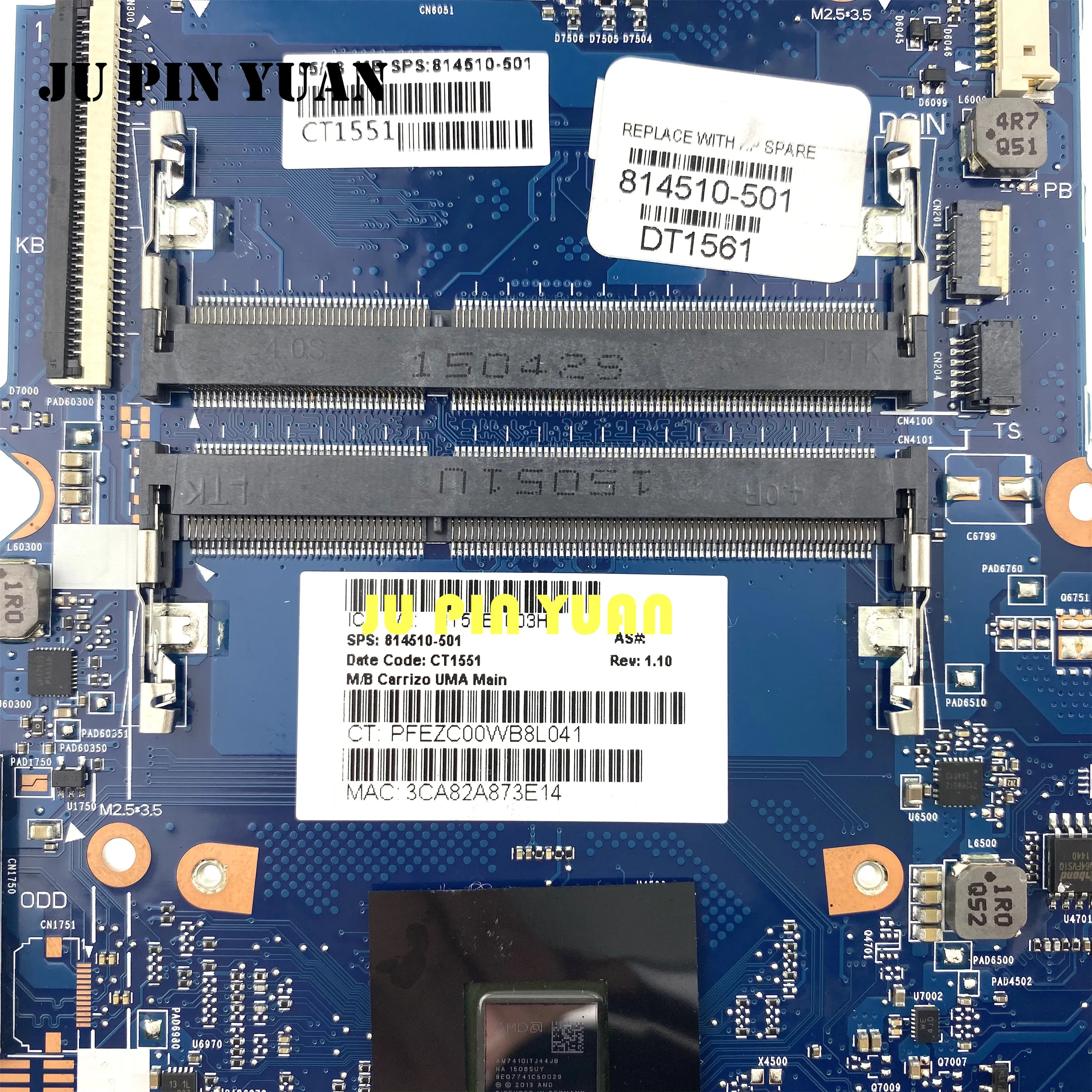 

For HP 245 G4 14-AC 14Z-AF Laptop motherboard 814510-001 814510-501 with A8-6410 cpu All fully Tested