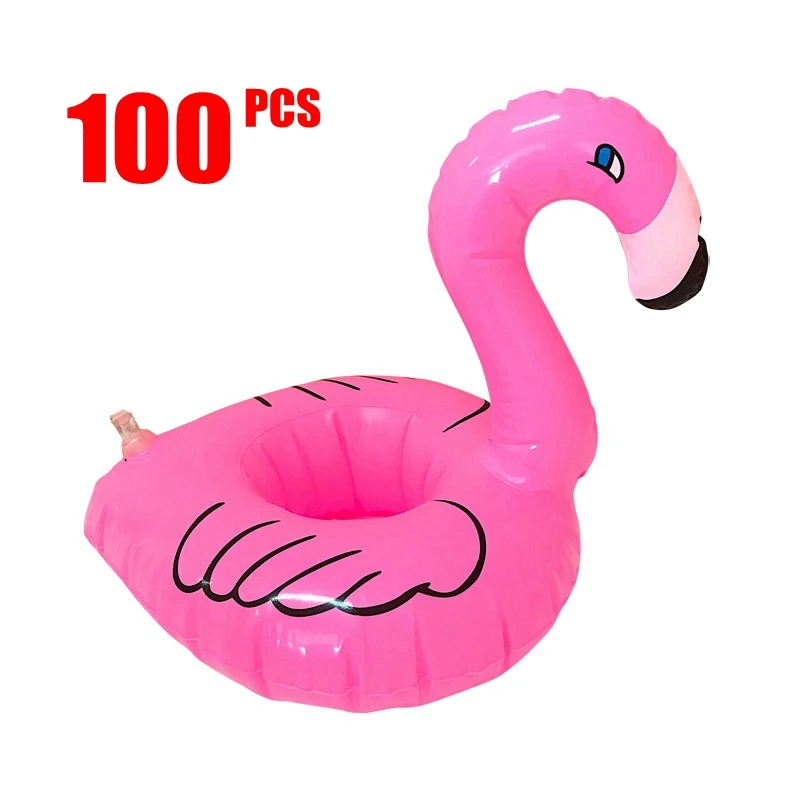 100-pieces-inflatable-flamingo-swimming-rings-drink-holder-float-bath-toy-for-kids-party-supply-swimming-pool-accessarie