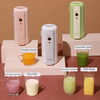 

220V Mini Automatic Soymilk Maker Machine Multi-Function Electric Juicer Blender Kitchen Stainless Steel Cooking Cup Filter-Free