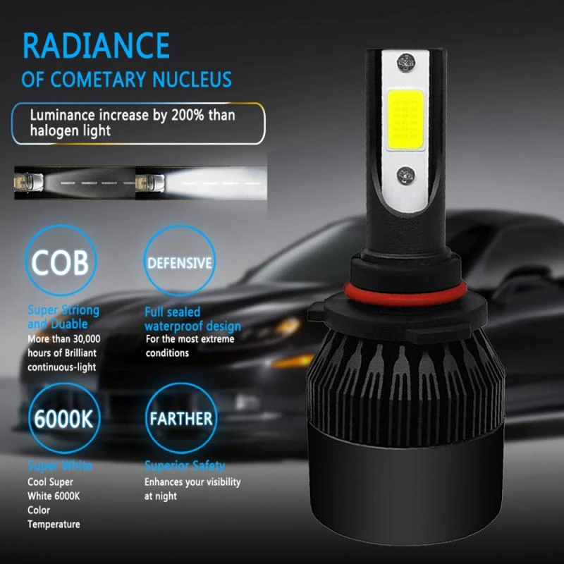 Mini H1 Led Headlight Bulbs Conversion Kit 1500w lm 6000k Hi Lo Beam Lamp Car Truck Parts Car Truck Lighting Lamps Westernfertility Com