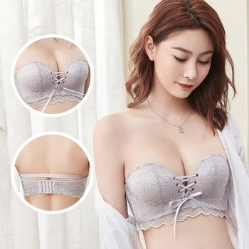 

2 Pcs Push Up Bras Sexy Seamless Women's Underwear Wire Free Female Bralette Beauty Back Lingerie Ladies Brassiere Lace Bra