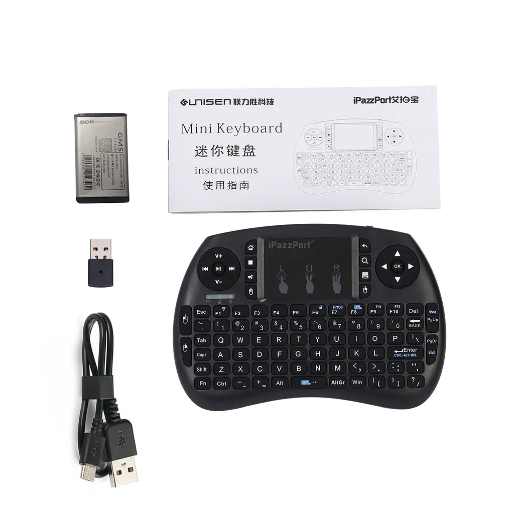 

Portable Keyboard 2.4G Mini Keyboard Handheld High Sensitive Smart Touchpad Keyboard Air Mouse For Android Smart TV Set-Top Box