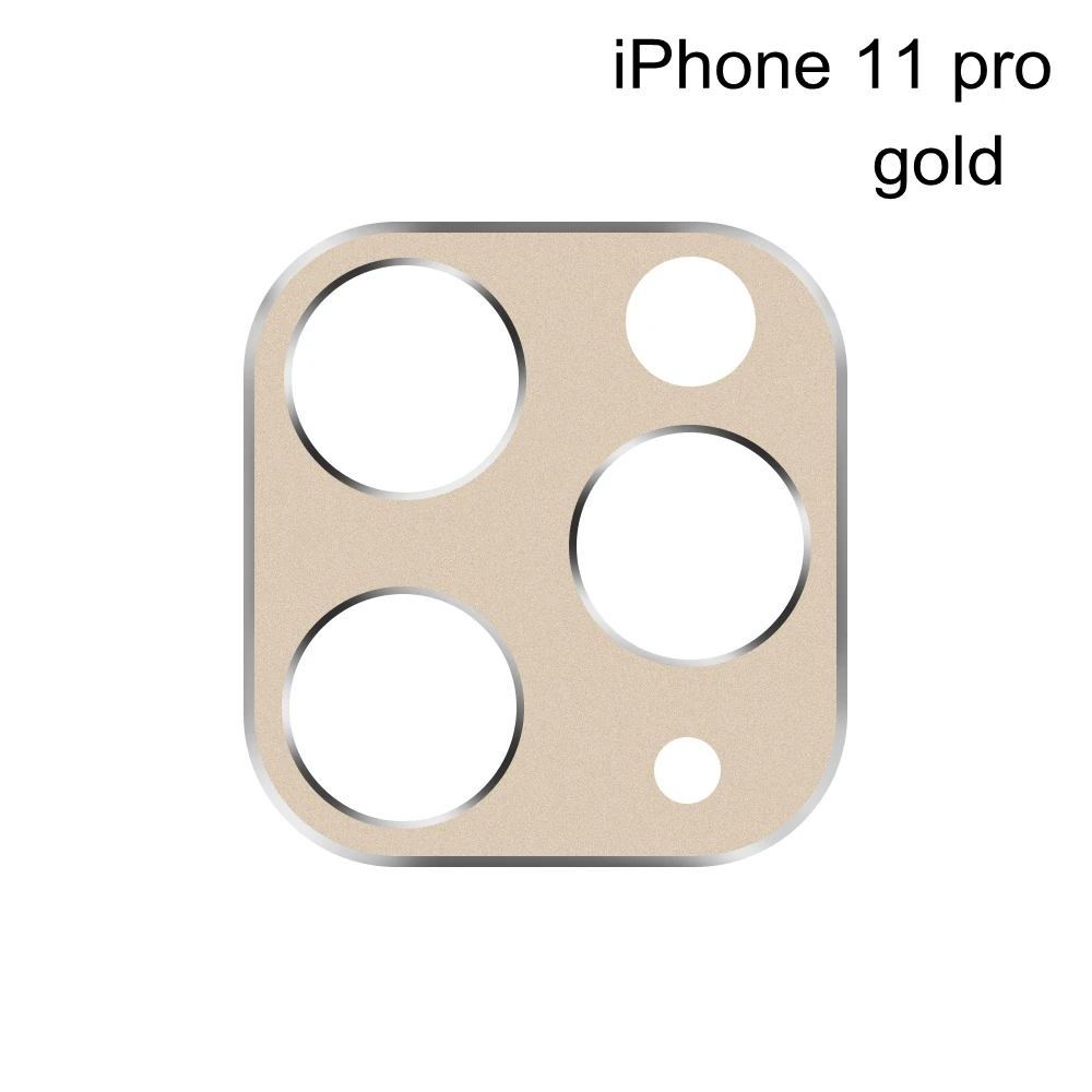 gold11 pro Полное покрытие объектива камеры металлическое кольцо протектор для iPhone 11 Pro/11 Pro/11 задняя камера объектив защитный чехол защитная накладка для задней панели телефона - Цвет: gold11 pro