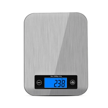 

Stainless Steel Electronic Scale Digital Multi-function Food Kitchen Scale 11lb 5kg/1g Coffee Scales with LCD For Household