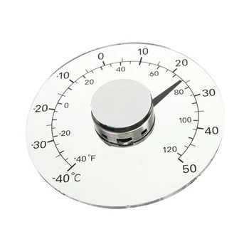 

Circular Transparent Outdoor Window Thermometer Temperature Weather Station Tool