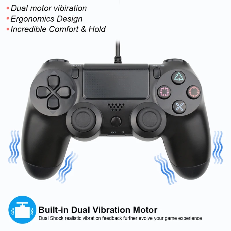 USB проводной джойстик для PS4 контроллер подходит для mando ps4 консоль для Playstation Dualshock 4 геймпад для PS3