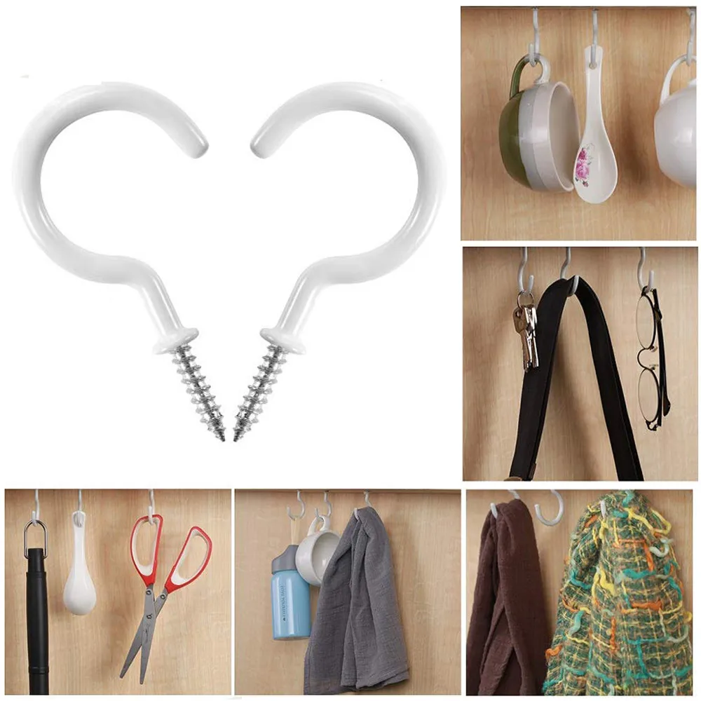 

Hooks Up Creative 10Pc Ceiling Hooks Cup Hooks Screw-in Hooks Hanging Plants Mugs Kitchen Utensils Modern Tool 2019 July23b