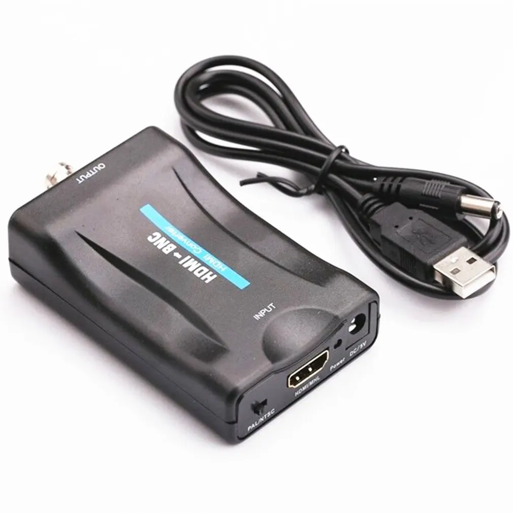HD 1080P HDMI к SCART композитный видео аудио высококлассный конвертер AV адаптер сигнала