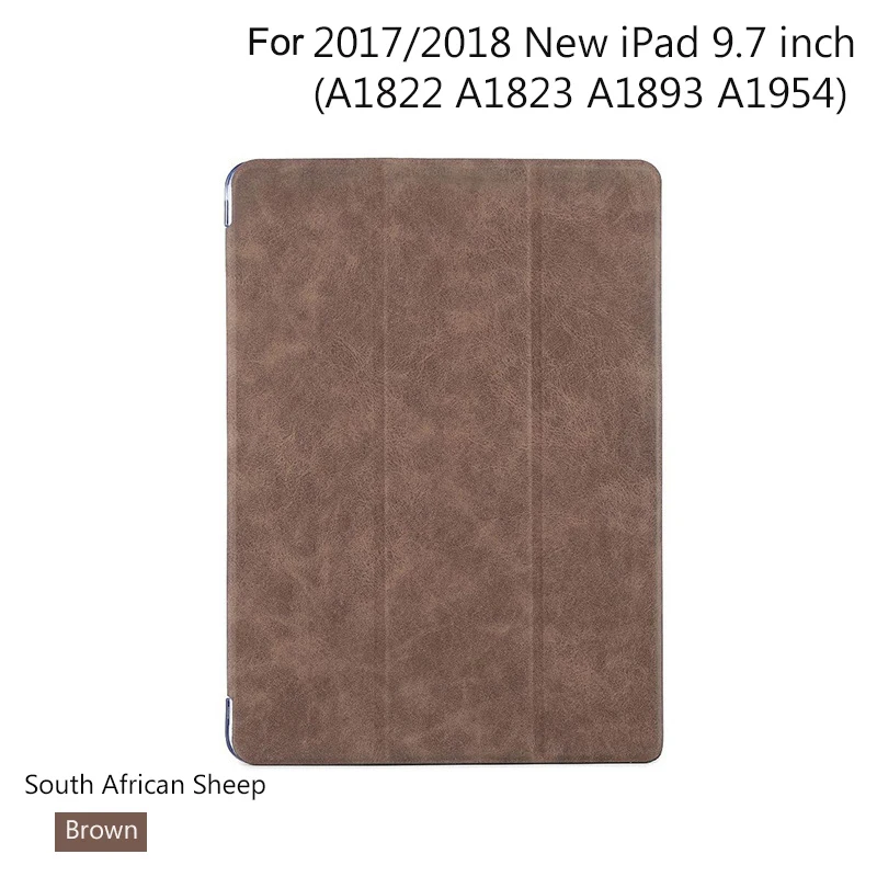 XMXCZKJ для iPad 9,7 Чехол для iPad Pro 9,7 чехол Pro12.9 поколение Funda для iPad Pro 10,5 кожаный смарт-чехол - Цвет: BrownForNewiP9.7