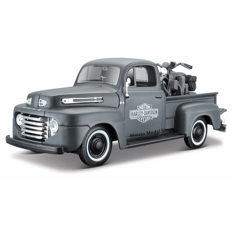 Maisto 1:24 HARLEY-DAVIDSON 1942 WLA Flargead 1948 Ford F-1 пикап литьем под давлением Точность моделей
